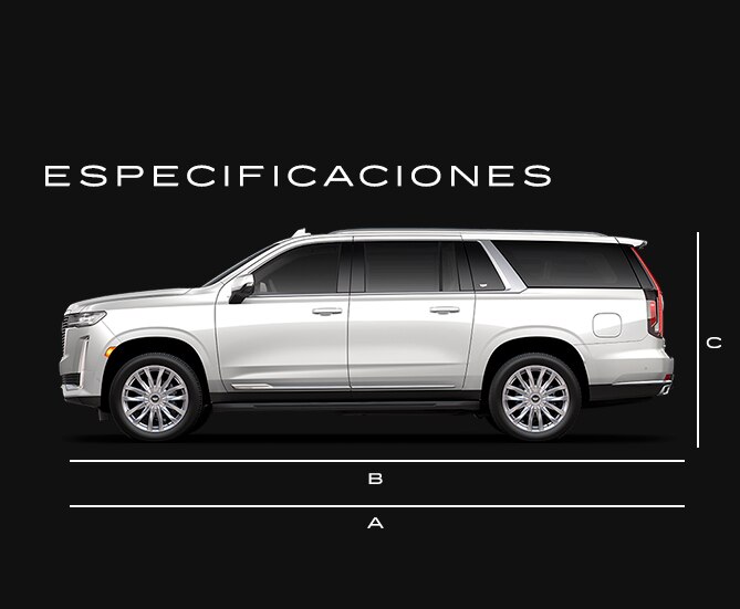Dimensiones de tu camioneta de lujo, Cadillac Escalade 2024