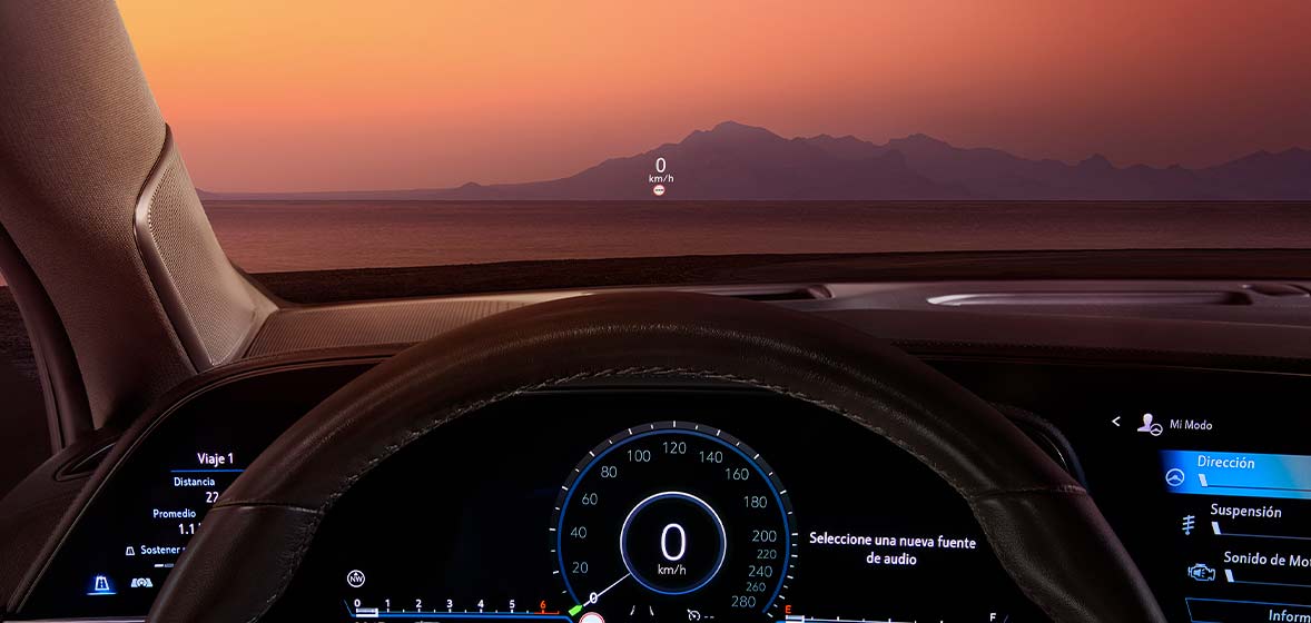 Head-up display reconfigurable equipado en tu camioneta de lujo, Cadillac Escalade 2024
